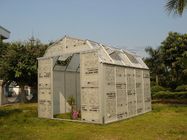एल्यूमिनियम फ्रेम 10mm छोटे से शौक पाली कार्बोनेट बार्न Greenhouses