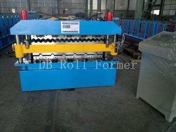 5.5KW जस्ती स्टील शीट डबल लेयर रोल IBR और नालीदार के लिए बनाने की मशीन
