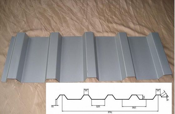 Trapezoidal Prepainted छत शीट, जस्ती इस्पात नालीदार शीट विरोधी जंग