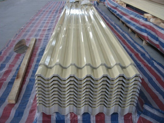 Trapezoidal Prepainted छत शीट, जस्ती इस्पात नालीदार शीट विरोधी जंग