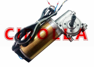 एनकोडर 100W 24VDC के साथ गोल्डन कलर हैवी लोड ऑटोमैटिक स्लाइडिंग डोर मोटर / डीसी गियर मोटर